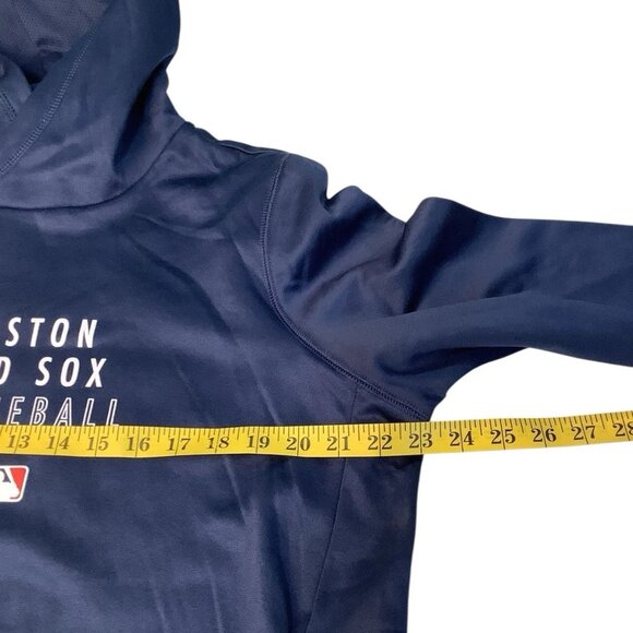 NIKE MLB Boston Red Sox Baseball Dri-Fit Therma Pullover Hoodie Size XL Navy - Picture 6 of 9